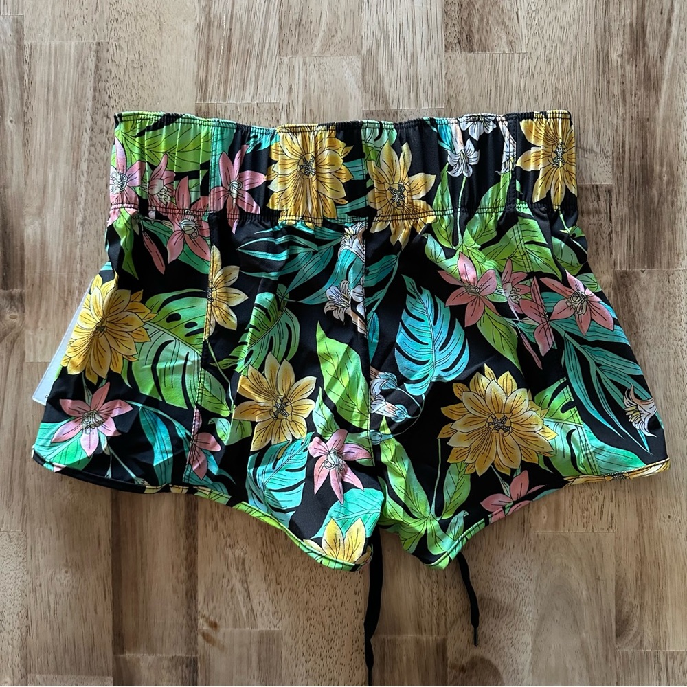 Hurley Bloom Aquas 2.5” Women’s Boardshorts Size XS Hawaiian Floral High Waisted - Picture 3 of 4